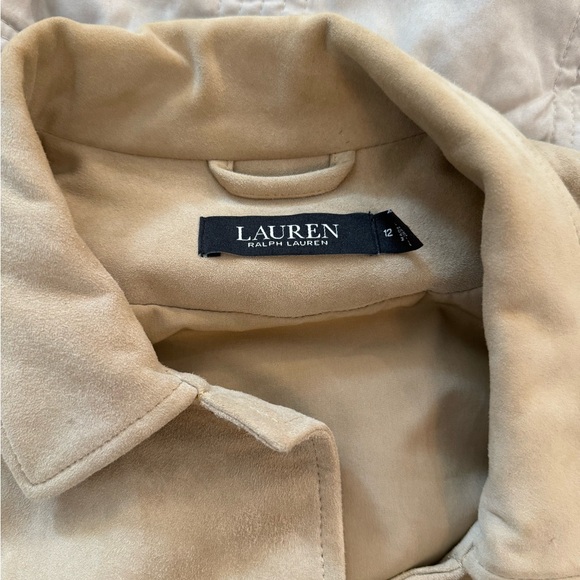 Ralph Lauren Camel Suede Leather Jacket Western Style Boho Fringe - Picture 14 of 17